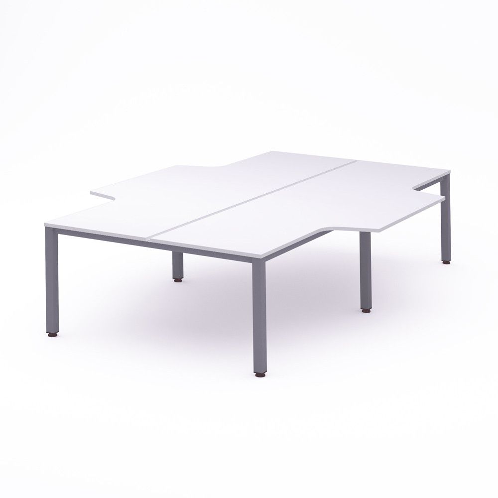 Kit Executive Mesa L 360 x 163 x 240 Aluminio / Blanco