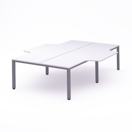 Kit Executive Mesa L 360 x 163 x 240 Aluminio / Blanco