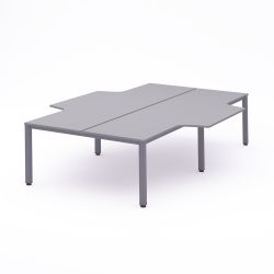 Kit Executive Mesa L 360 x 163 x 240 Aluminio / Gris