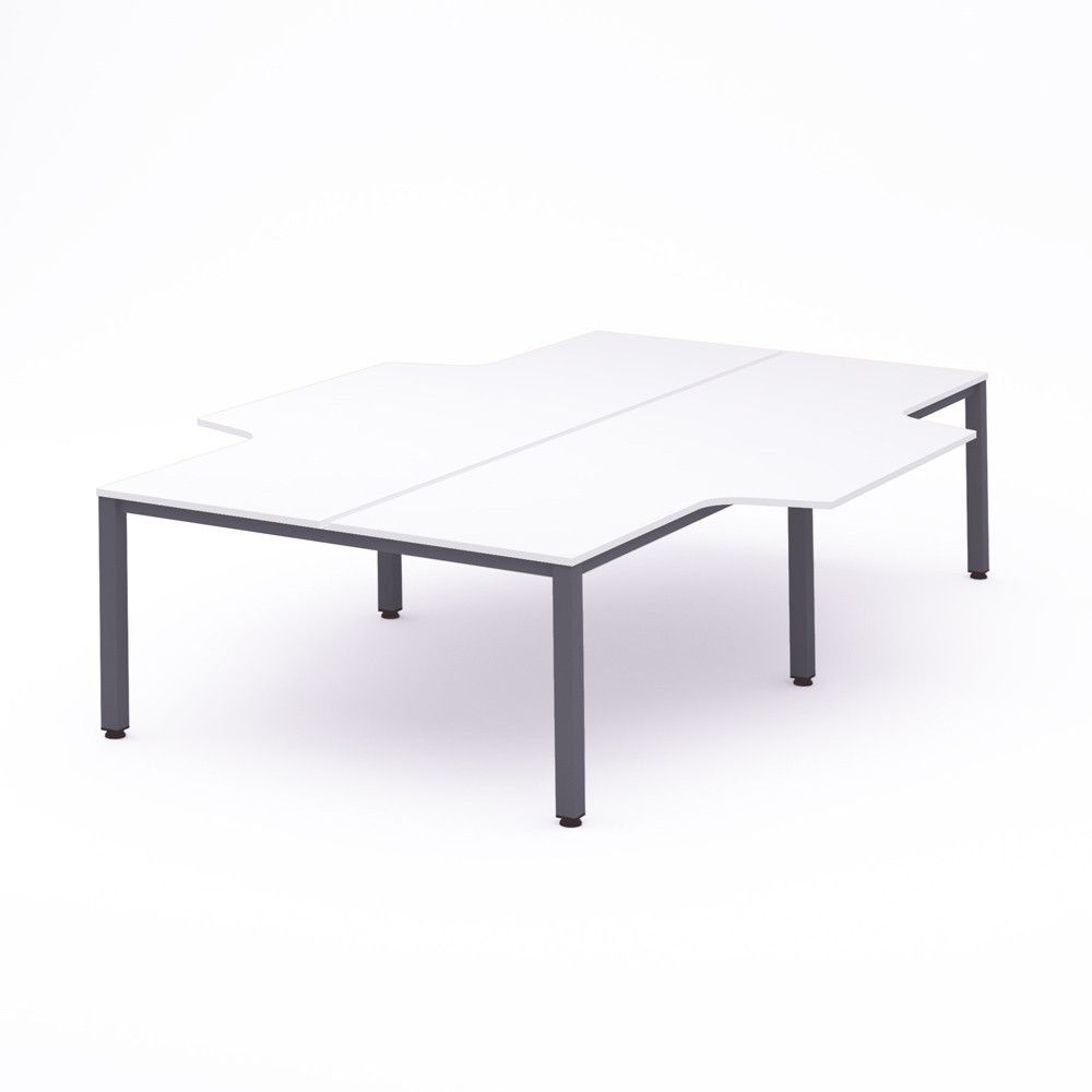 Kit Executive Mesa L 360 x 163 x 240 Antracita / Blanco