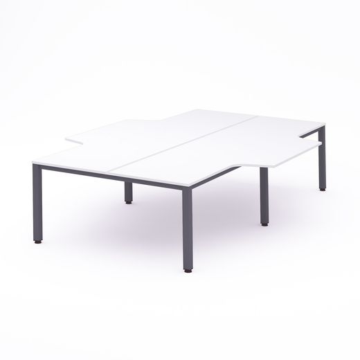 Kit Executive Mesa L 360 x 163 x 240 Antracita / Blanco