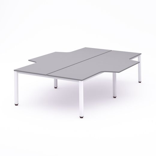 Kit Executive Mesa L 360 x 163 x 240 Blanco / Gris