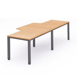 Kit Executive Mesa L Doble 320 x 120 x 80  Antracita / Haya