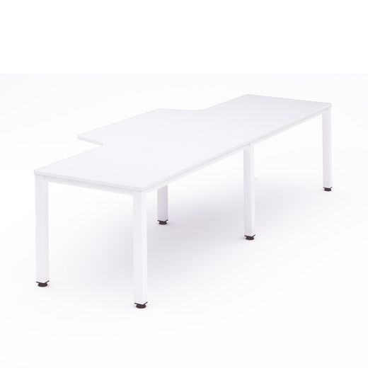 Kit Executive Mesa L Doble 320 x 120 x 80 Blanco / Blanco