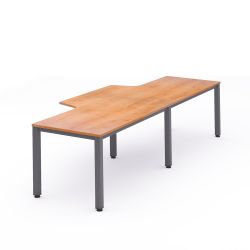 Kit Executive Mesa L Doble 360 x 120 x 80 Antracita/Roble