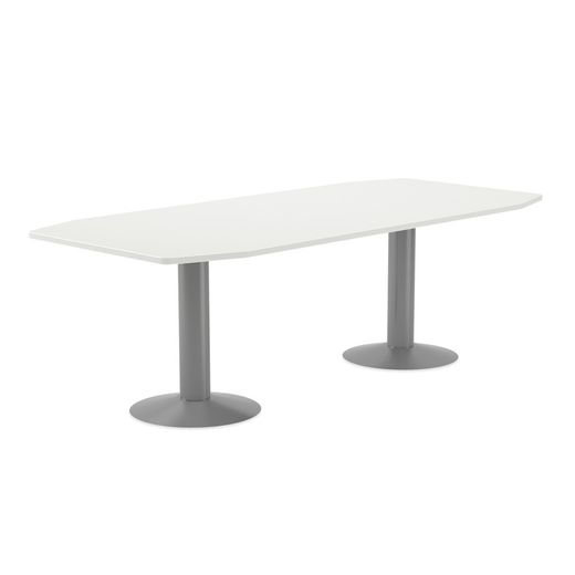 Kit Meeting Mesa 220 x 100 x 72 Aluminio / Blanco