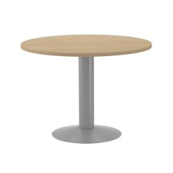 Kit Meeting Mesa Diam. 100 Aluminio / Roble