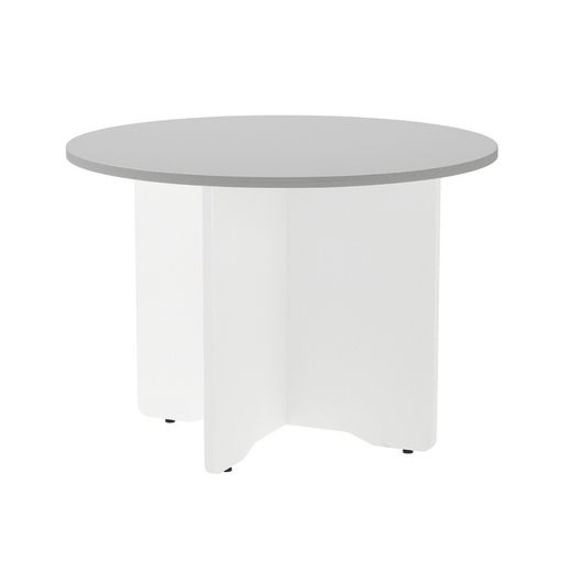 Kit Meeting Mesa Diam. 100 Blanco / Gris