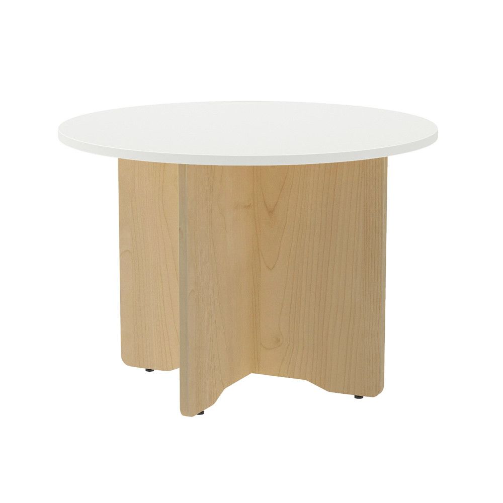 Kit Meeting Mesa Diam. 100 Roble/ Blanco