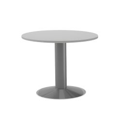 Kit Meeting Mesa Diam. 80 x 72 Cromado / Gris