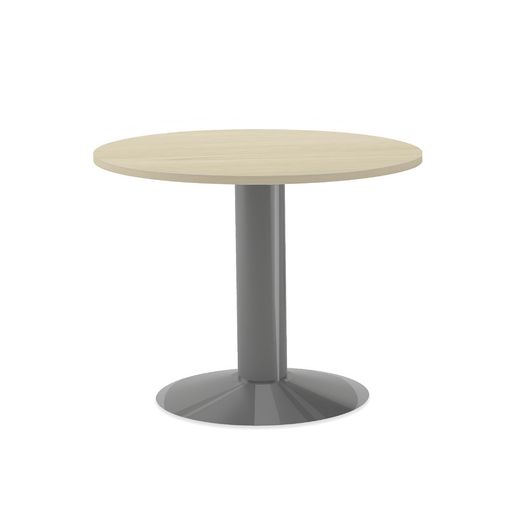 Kit Meeting Mesa Diam. 80 x 72 Cromado / Gris