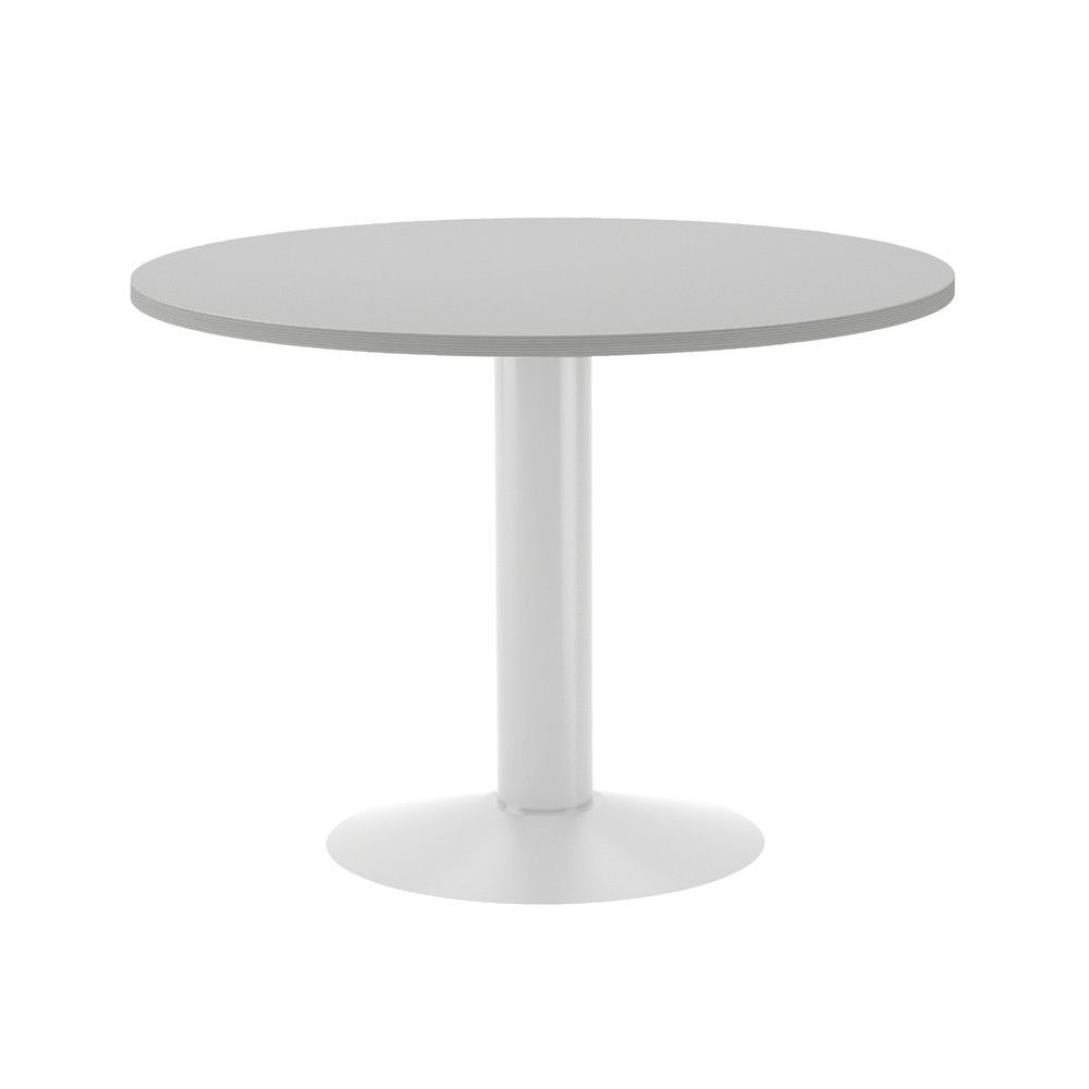 Kit Meeting Mesa Diámetro 100 Blanco / Gris