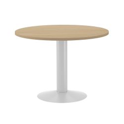 Kit Meeting Mesa Diámetro 100 Blanco / Roble