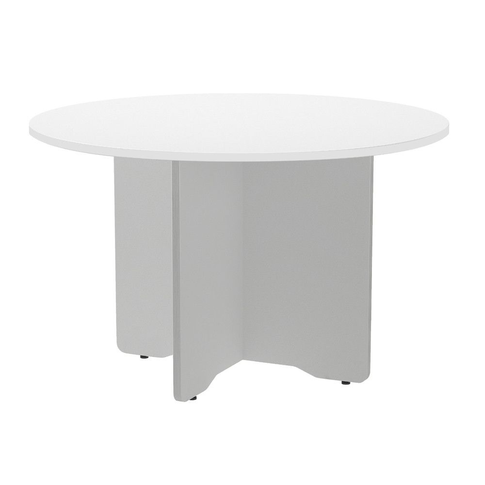 Kit Meeting Mesa Diámetro 120 Aluminio / Blanco