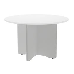Kit Meeting Mesa Diámetro 120 Aluminio / Blanco