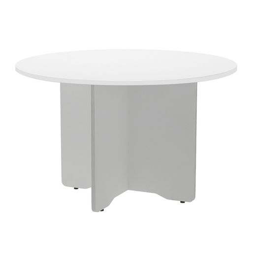 Kit Meeting Mesa Diámetro 120 Aluminio / Blanco