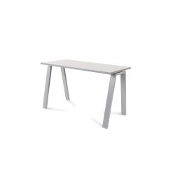 Kit Mesa Blanca 120 x 60 Aluminio / Gris