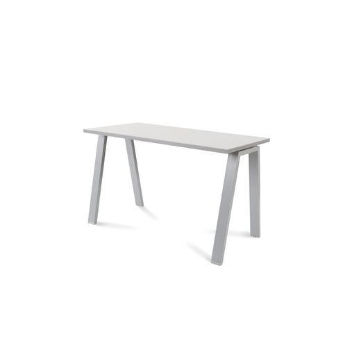 Kit Mesa Blanca 120 x 60 Aluminio / Gris