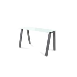 Kit Mesa Blanca 120 x 60 Antracita / Cristal Blanco