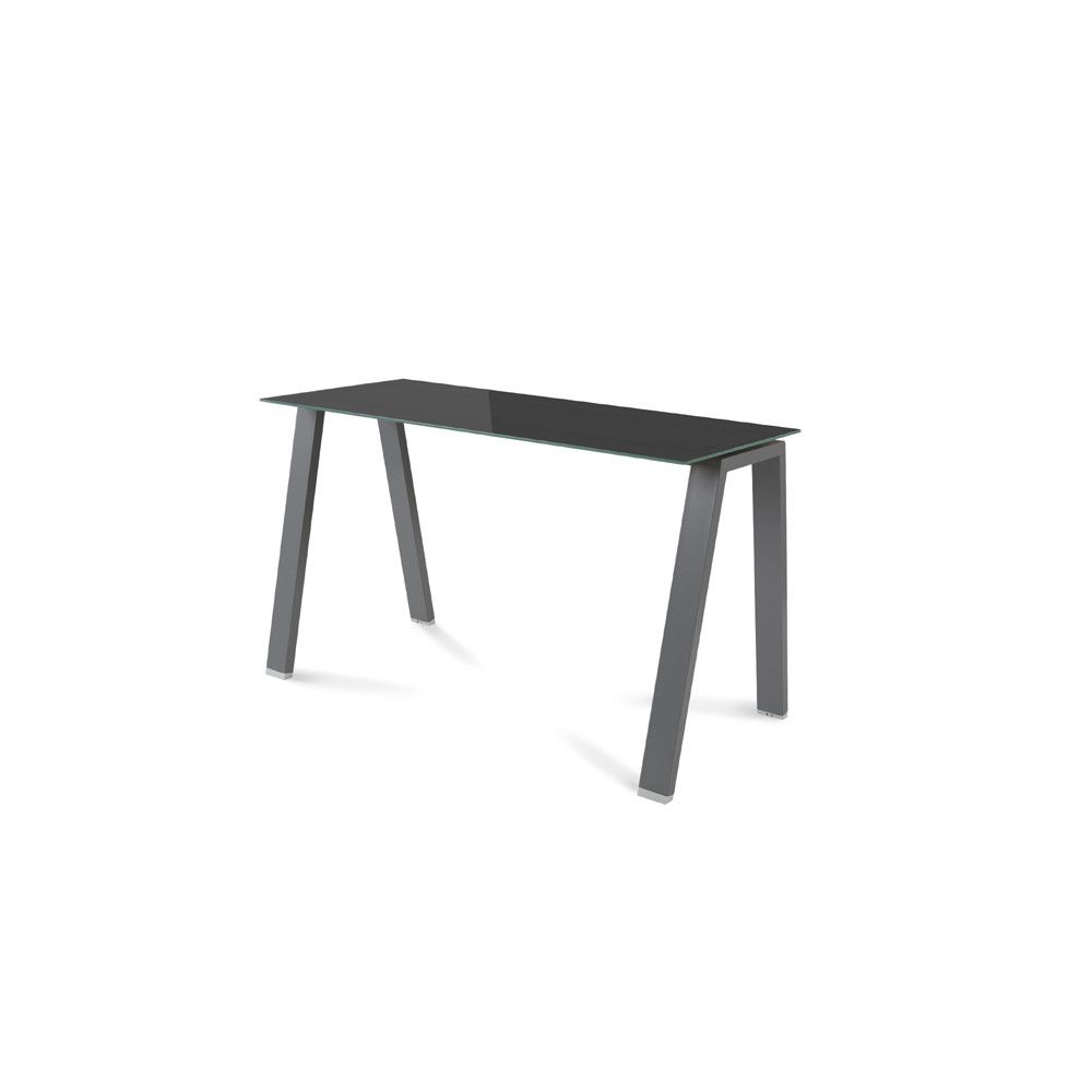 Kit Mesa Blanca 120 x 60 Antracita / Cristal Negro