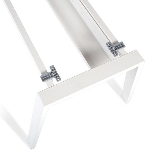 Kit Mesa Blanca 120 x 60 Blanco / Haya