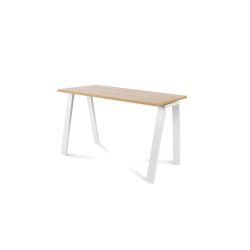 Kit Mesa Blanca 120 x 60 Blanco/ Roble