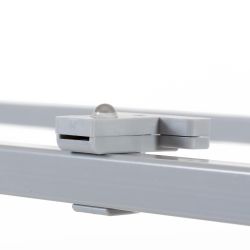 Kit Mesa Blanca 140 x 80 Blanco / Cristal Blanco