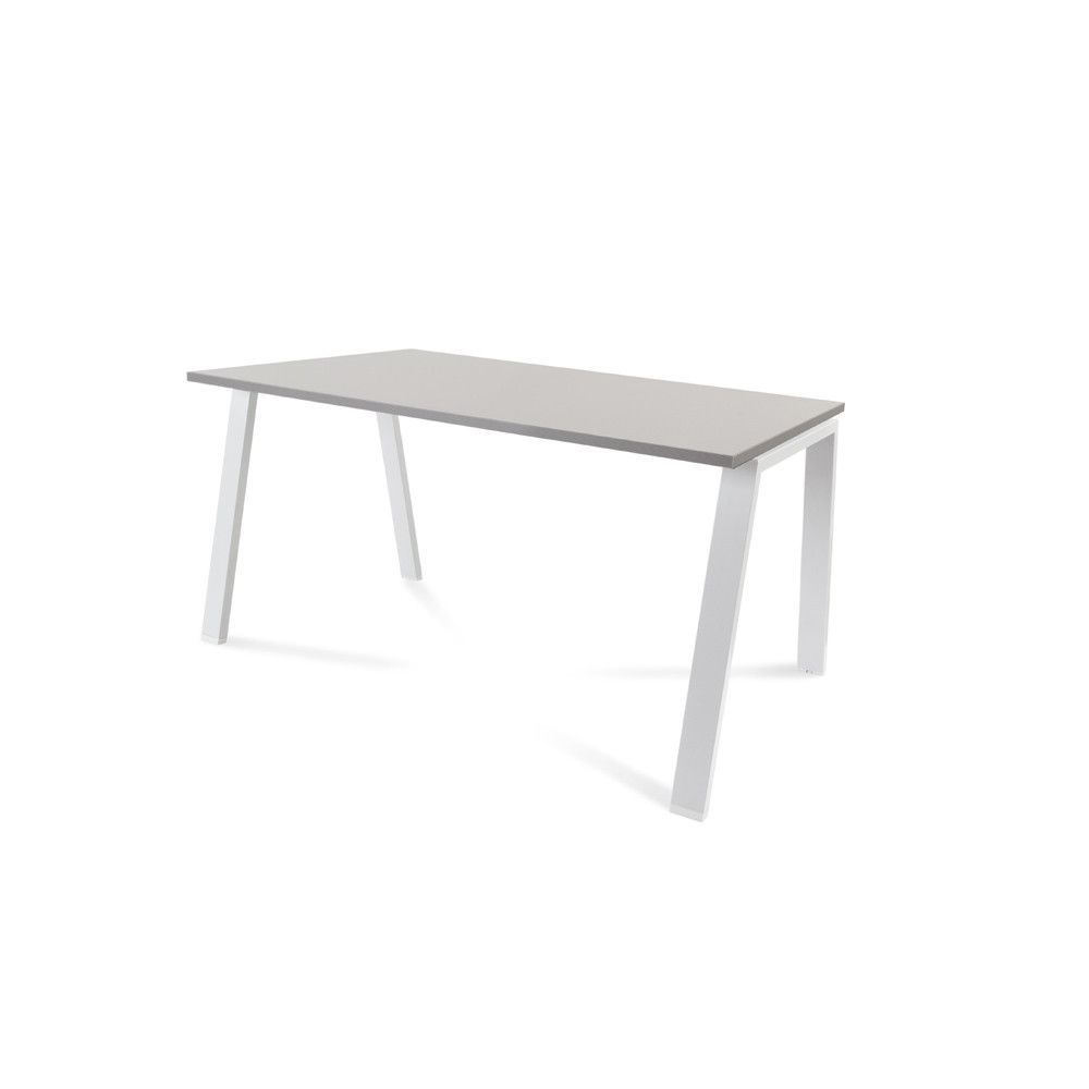 Kit Mesa Blanca 140 x 80 Blanco/ Gris