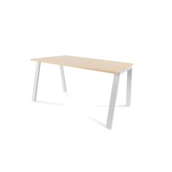 Kit Mesa Blanca 140 x 80 Blanco/ Haya