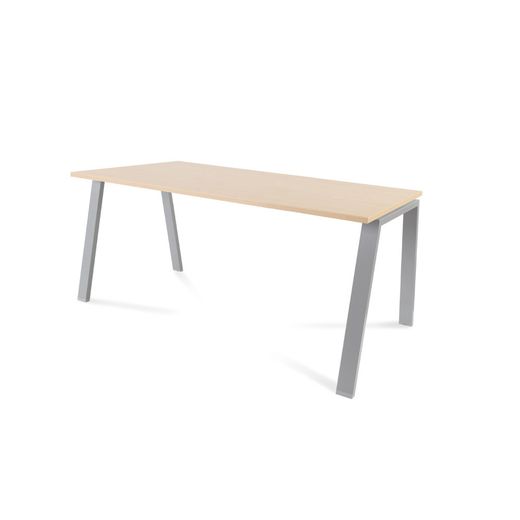 Kit Mesa Blanca 160 x 80 Aluminio/ Haya