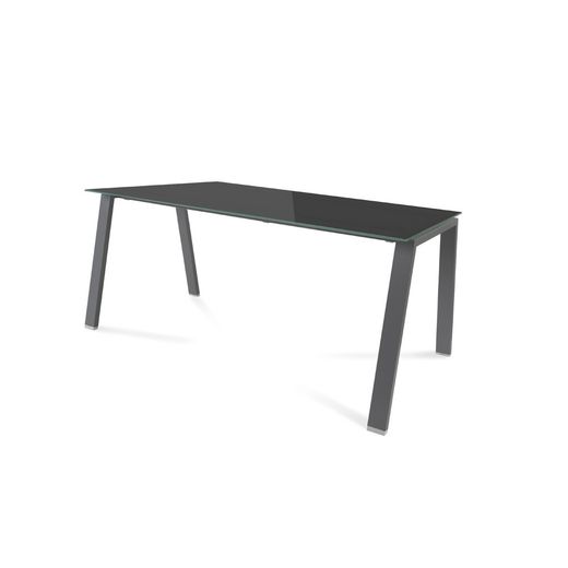 Kit Mesa Blanca 160 x 80 Antracita/ Cristal Negro