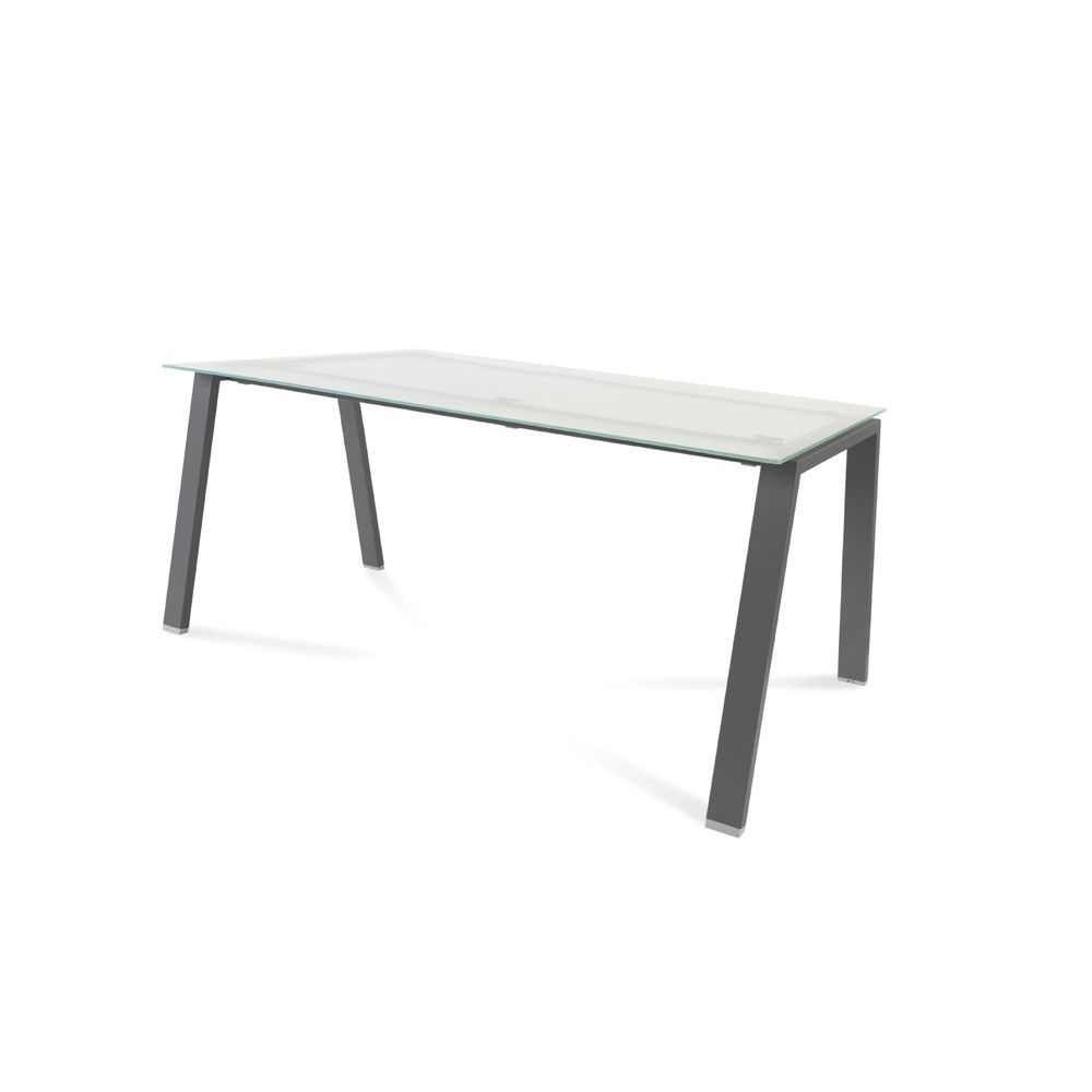 Kit Mesa Blanca 160 x 80 Antracita/ Cristal