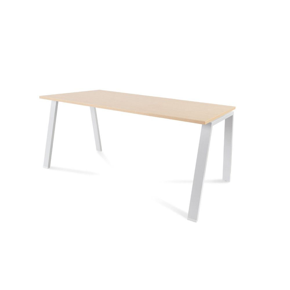 Kit Mesa Blanca 160 x 80 Blanco/ Haya