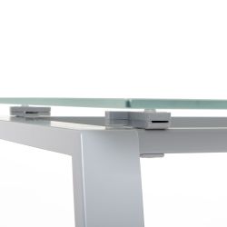 Kit Mesa Blanca 160 x 80 Blanco/ Haya