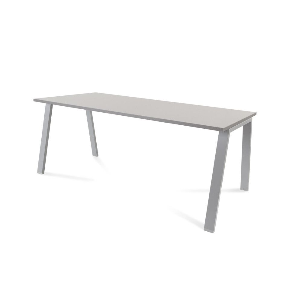 Kit Mesa Blanca 180 x 80 Aluminio/ Gris