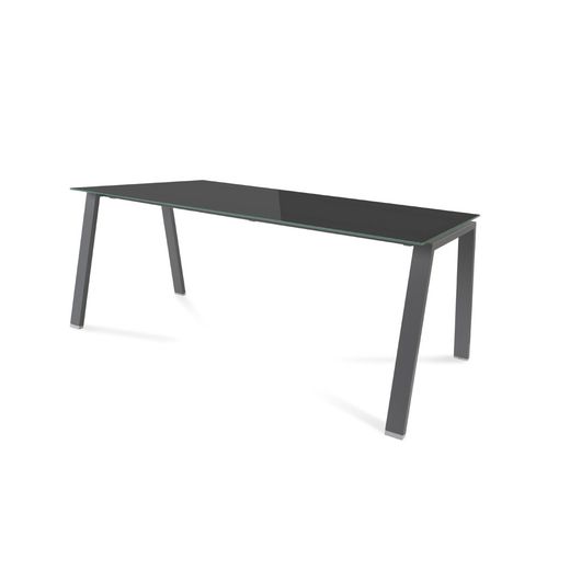 Kit Mesa Blanca 180 x 80 Antracita/ Cristal Negro