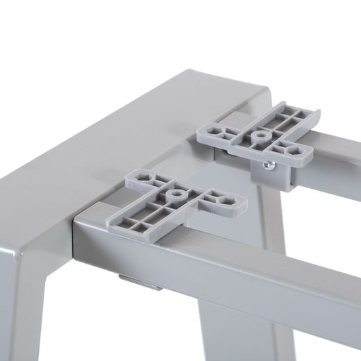 Kit Mesa Blanca 180 x 80 Blanco/ Gris