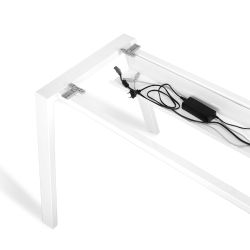 Kit Mesa Blanca 180 x 80 Blanco/ Haya