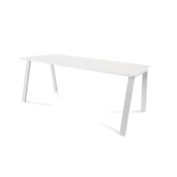 Kit Mesa Blanca 180 x 80 Blanco/Blanco