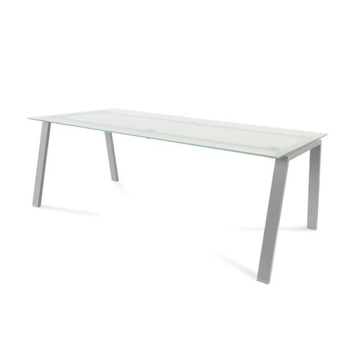 Kit Mesa Blanca 200 x 100 Aluminio/ Cristal