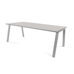 Kit Mesa Blanca 200 x 100 Aluminio/ Gris