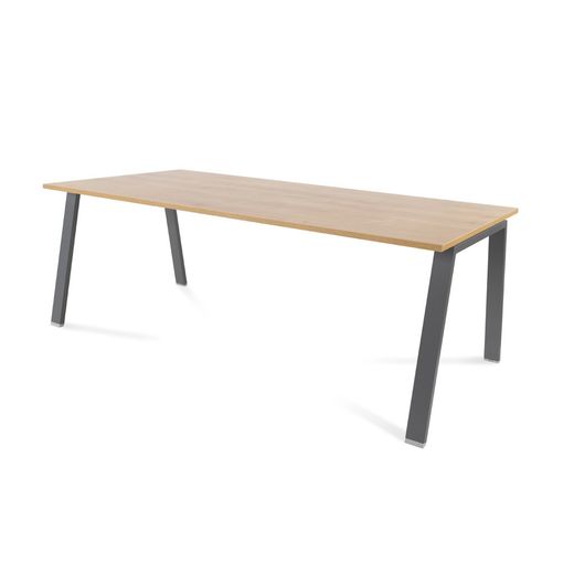 Kit Mesa Blanca 200 x 100 Antracita/ Roble
