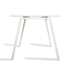 Kit Mesa Blanca 200 x 100 Blanco/ Cristal Negro