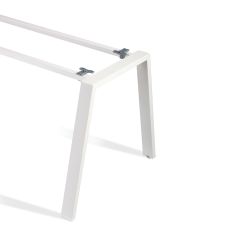 Kit Mesa Blanca 200 x 100 Blanco/ Roble