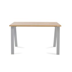 Kit Mesa Blanca 200 x 100 Blanco/ Roble