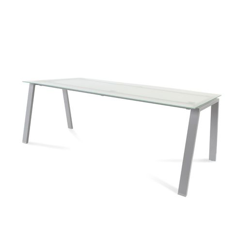 Kit Mesa Blanca 200 x 80 Aluminio/ Cristal