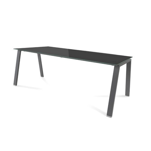 Kit Mesa Blanca 200 x 80 Antracita/ Cristal Negro