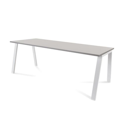 Kit Mesa Blanca 200 x 80 Blanco/ Gris