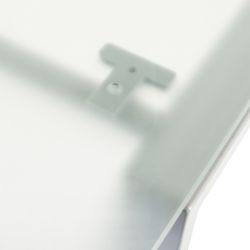 Kit Mesa Blanca L Derecha 160 x 120 Aluminio/Roble