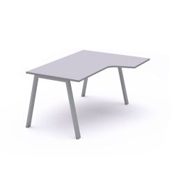 Kit Mesa Blanca L Derecha 160 x 120 Antracita/Gris